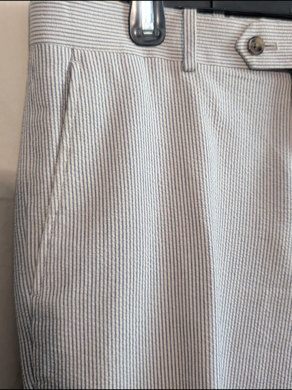 Bar III Slim-Fit Seersucker Suit Pants